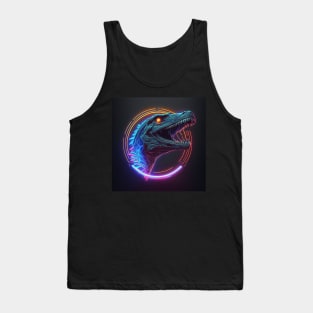 Neon Velociraptor Tank Top